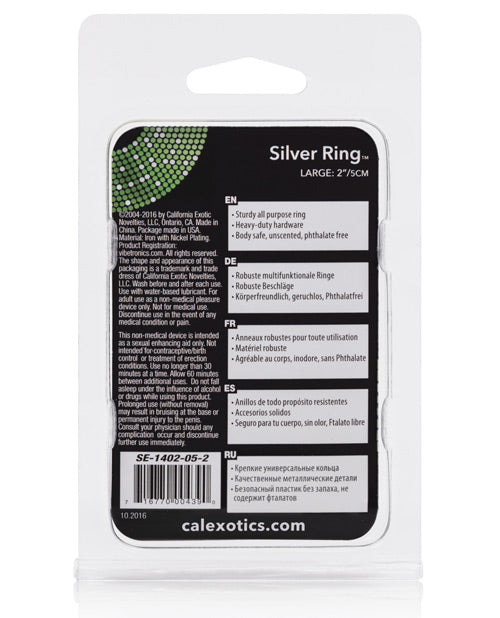 Cal Exotic Silver Ring: Elevate Your Intimate Moments Product Image.