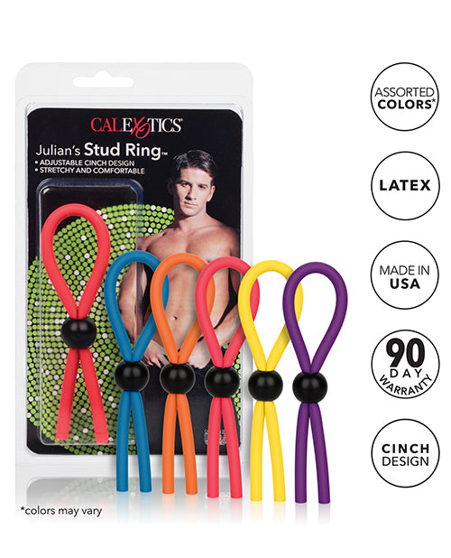 Julian's Adjustable Silicone Stud Ring Product Image.
