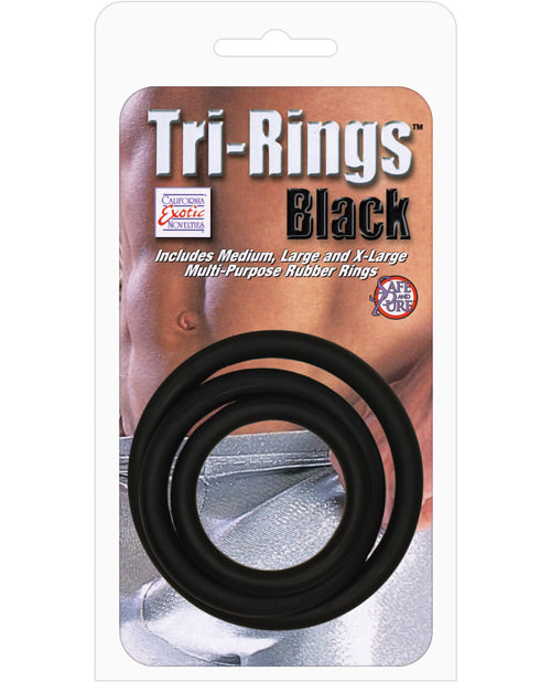 Juego de anillas multiusos de goma Tri-rings: elegancia en versatilidad - featured product image.