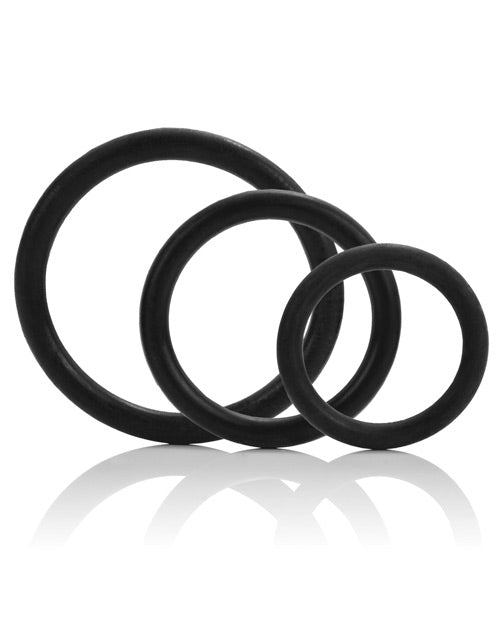 Juego de anillas multiusos de goma Tri-rings: elegancia en versatilidad Product Image.