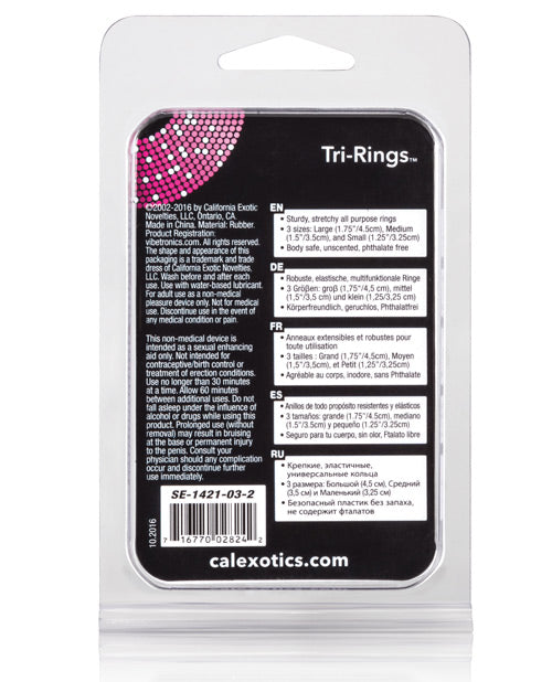 Tri-rings Rubber Multi-Purpose Rings Set: Elegance in Versatility Product Image.