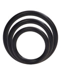 Silicone Support Rings - Black: Elevate Your Intimate Experience