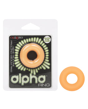Alpha Liquid Silicone Glow in the Dark Prolong Cock Ring - Featured Product Image