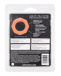 Alpha Liquid Silicone Sexagon Ring - Orange: Explosive Pleasure & Superior Support