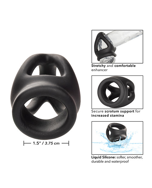 Alpha Liquid Silicone Dual Cage & Ring: Explosive Pleasure Enhancer Product Image.