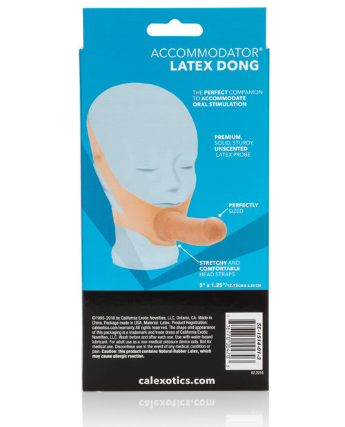 Accommodator Latex Dong: Ultimate Oral & Penetrative Pleasure Product Image.