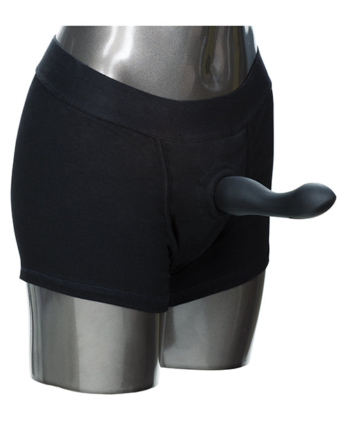 Arnés Boxer negro Packer Gear: estilo, soporte, satisfacción Product Image.