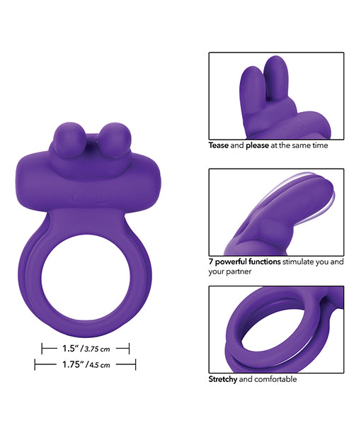 Potenciador de parpadeo de clítoris dual de silicona: su puerta de entrada al éxtasis Product Image.