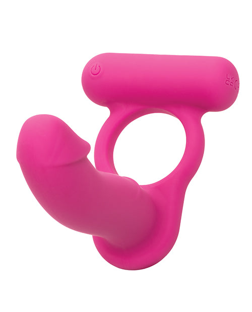 "Silicone Rechargeable Double Diver - Pink" Product Image.