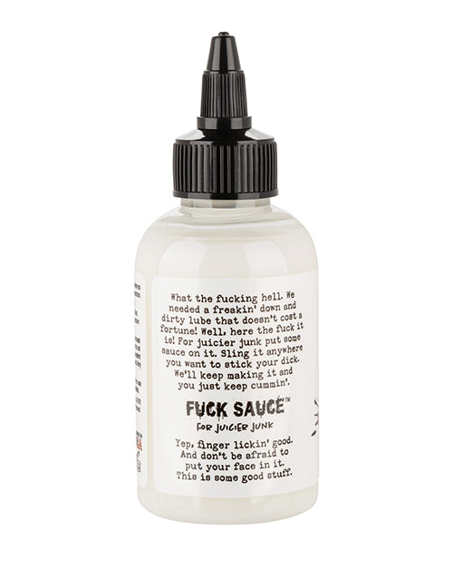 Lubricante perfumado con salsa Fuck Sauce: aroma realista a esperma, deslizamiento súper resbaladizo, libre de crueldad animal y ecológico Product Image.