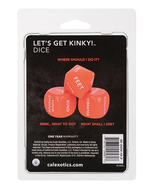 Lets Get Kinky Dice Product Image.