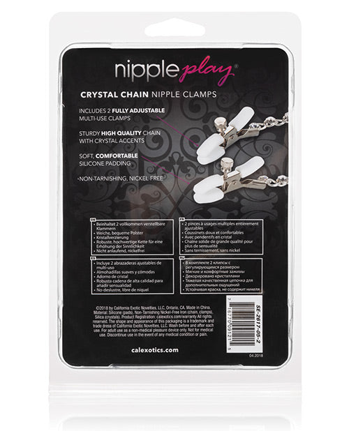 Crystal Tease Nipple Clamps Product Image.