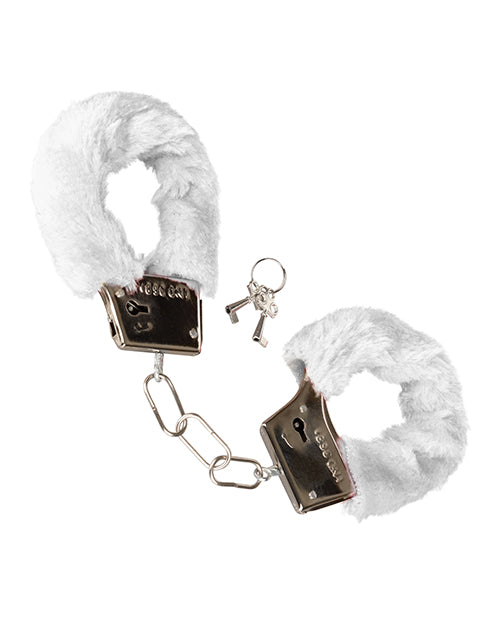 Luxurious Black Faux Fur Adjustable Cuffs Product Image.