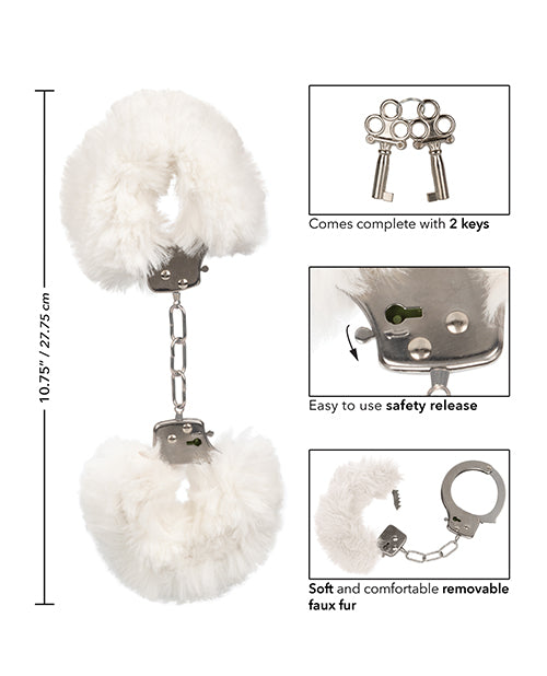 Purple Ultra Fluffy Furry Cuffs: Indulge in Opulence Product Image.