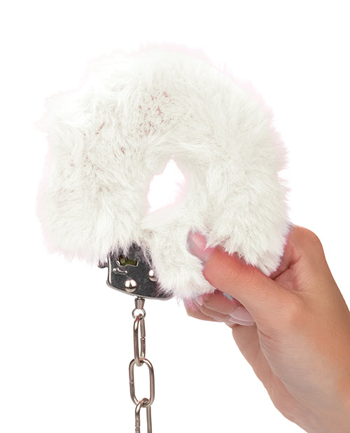 Purple Ultra Fluffy Furry Cuffs: Indulge in Opulence Product Image.