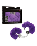 Purple Ultra Fluffy Furry Cuffs: Indulge in Opulence