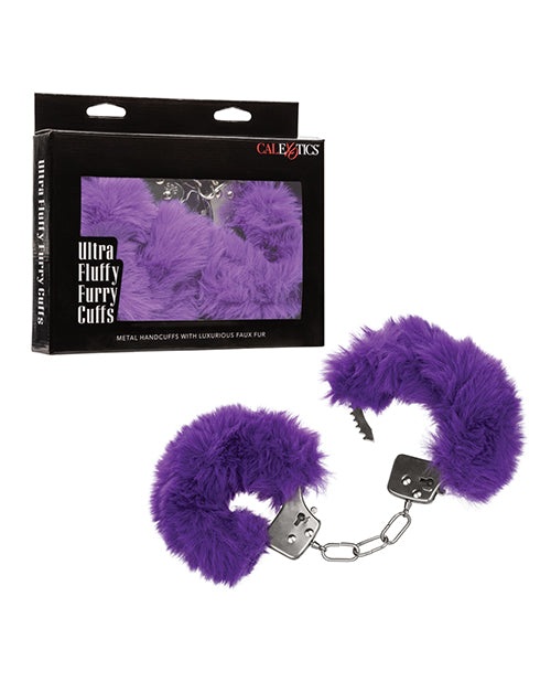 Purple Ultra Fluffy Furry Cuffs: Indulge in Opulence Product Image.