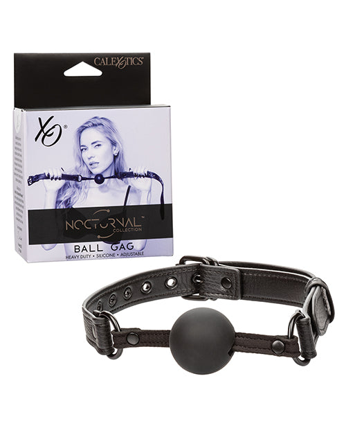 Shop for the Nocturnal Collection Silicone Ball Gag - Black at My Ruby Lips