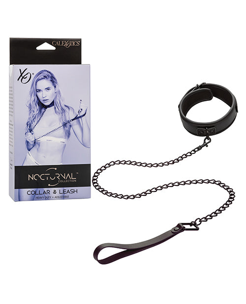 Shop for the Nocturnal Collection Detachable Collar & Leash - Black at My Ruby Lips