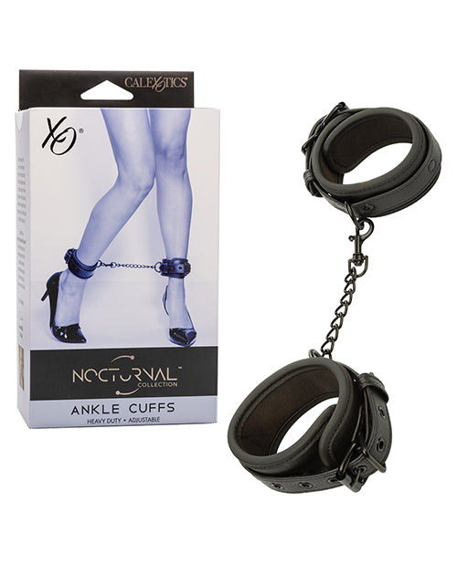 Nocturnal Collection Adjustable Ankle Cuffs - Black - featured product image.