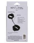 Nocturnal Collection Adjustable Ankle Cuffs in Black