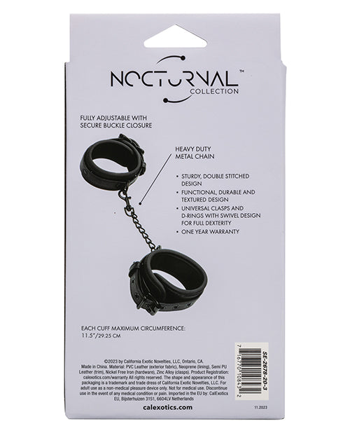 Tobilleras ajustables de la colección Nocturnal - Negro