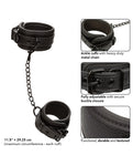 Nocturnal Collection Adjustable Ankle Cuffs in Black