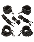 Nocturnal Collection Adjustable Bed Restraints in Black