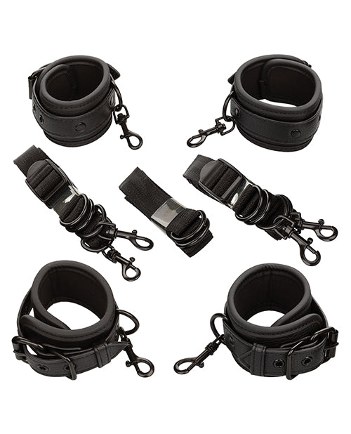 Nocturnal Collection Adjustable Bed Restraints in Black Product Image.