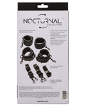 Nocturnal Collection Adjustable Bed Restraints in Black