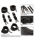 Nocturnal Collection Adjustable Bed Restraints in Black