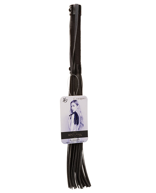 Nocturnal Collection Flogger - Black: A Journey of Sensory Exploration Product Image.