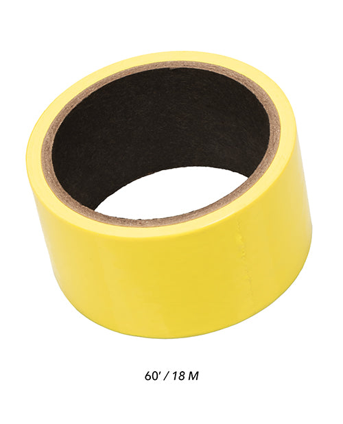 60ft Yellow Boundless Bondage Tape: Unleash BDSM Fantasies Product Image.