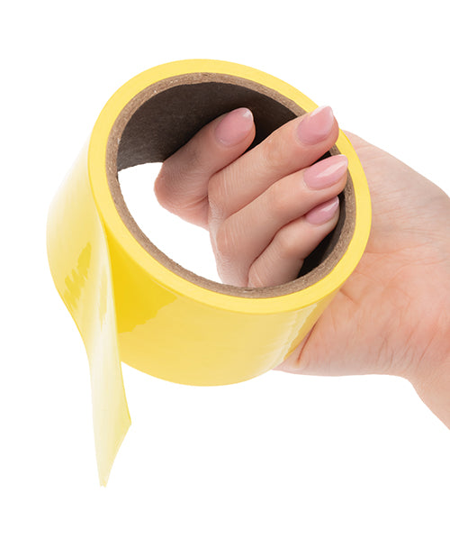 60ft Yellow Boundless Bondage Tape: Unleash BDSM Fantasies Product Image.
