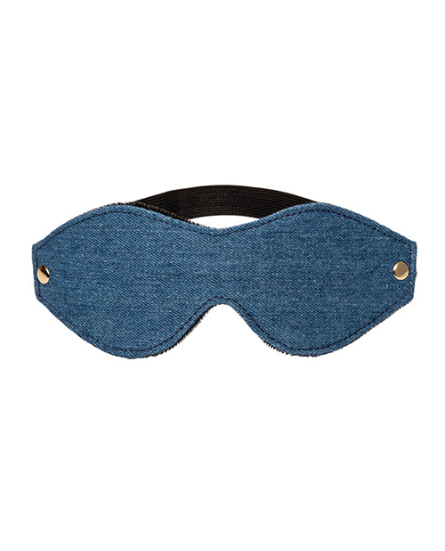 Máscara de ojos de mezclilla premium: lujoso potenciador sensorial Product Image.