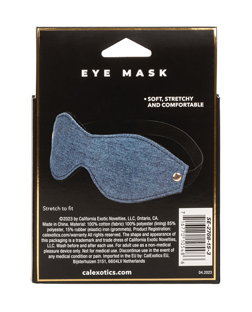 Premium Denim Eye Mask: Luxurious Sensory Enhancer Product Image.