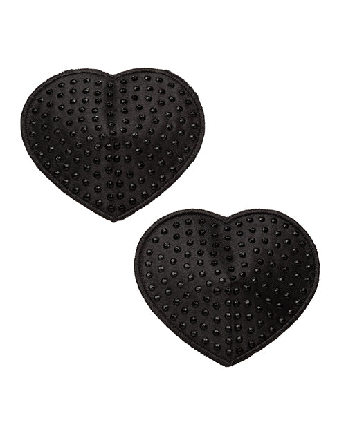 Radiance Heart Black Gem Pasties Product Image.