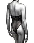 Traje de cuerpo en V profundo Radiance en negro