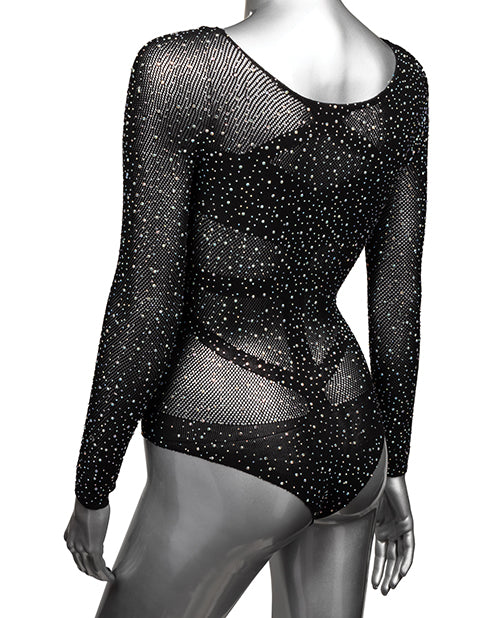 Body de malla con diamantes de imitación Radiance Product Image.