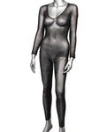 Radiance Black Crotchless Full Body Suit