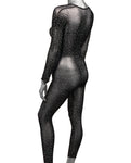 Radiance Black Crotchless Full Body Suit