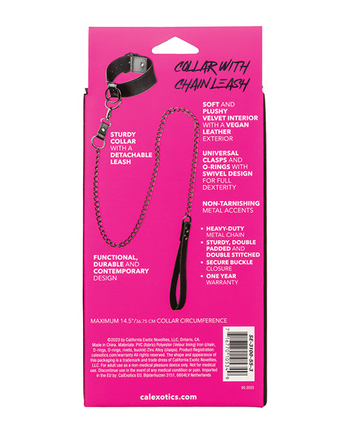 Euphoria Collection Collar & Chain Leash: A Dance of Elegance and Desire Product Image.