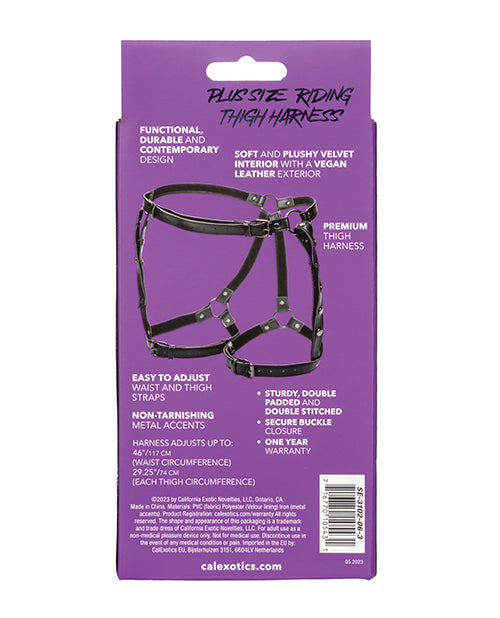 Euphoria Plus Size Riding Thigh Harness Product Image.