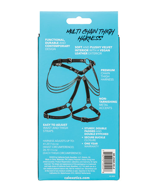 Euphoria Multi Chain Thigh Harness 🖤 Product Image.