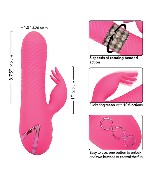 Experimente Dual Bliss: California Dreaming Sacramento Sweetie Vibrador dual y estimulador giratorio Product Image.