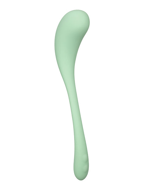 Elle Liquid Silicone Wand - Green: A Journey of Bliss Product Image.