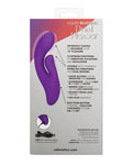 Stella Liquid Silicone Dual Pleaser - Masajeador de punto G morado