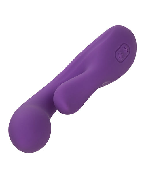 Stella Liquid Silicone Dual Pleaser - Purple G-Spot Massager Product Image.