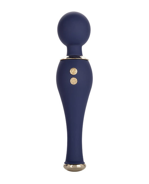 Chic Poppy Blue Silicone Massager - Luxurious On-The-Go Pleasure Product Image.