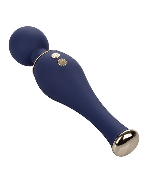 Chic Poppy Blue Silicone Massager - Luxurious On-The-Go Pleasure Product Image.